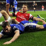 Seamus Coleman and Aaron Ramsey